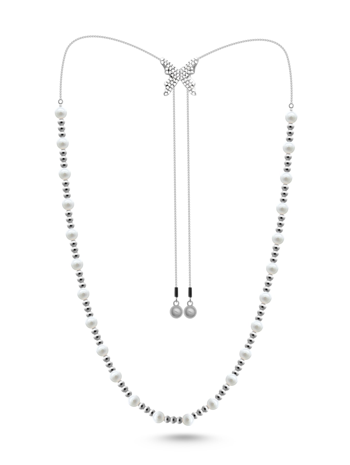 "925 Sterling Silver Charm Chain Necklace"