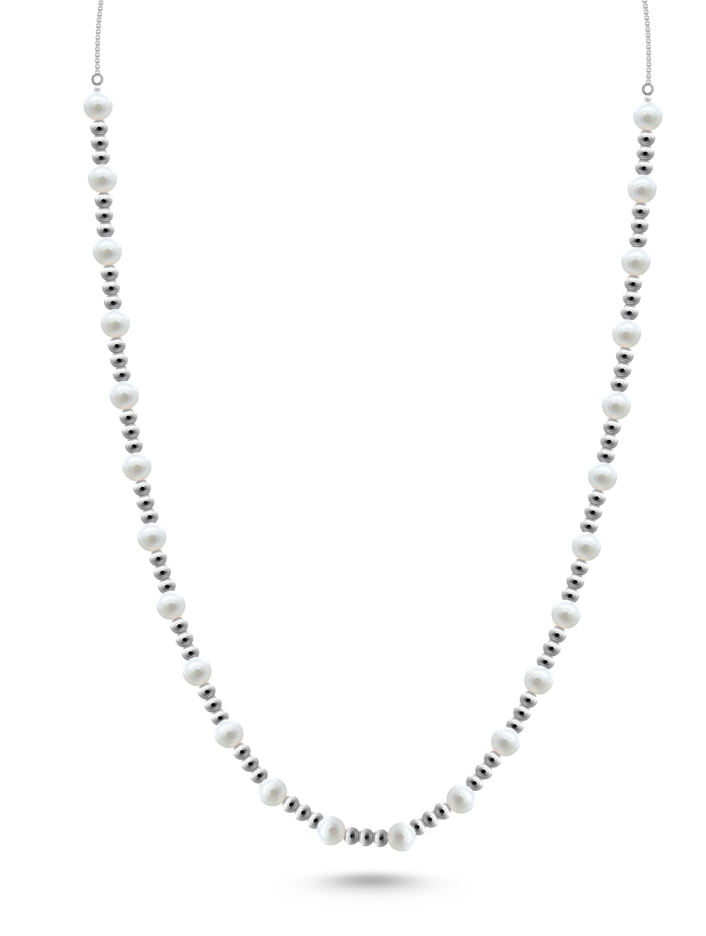 "925 Sterling Silver Charm Chain Necklace"