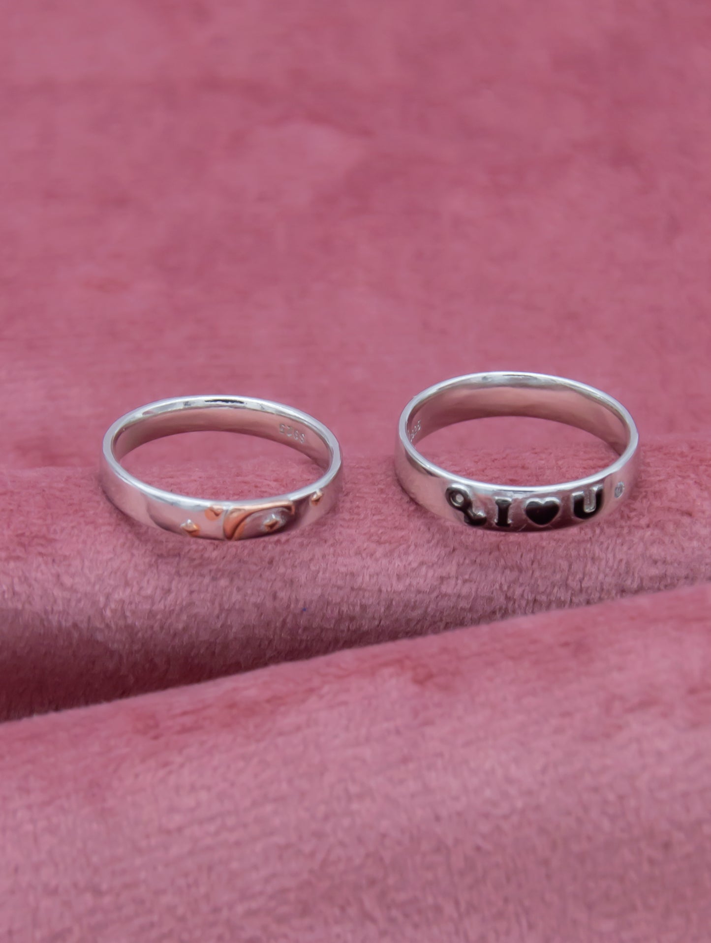 925 Silver LOVE Couple Ring