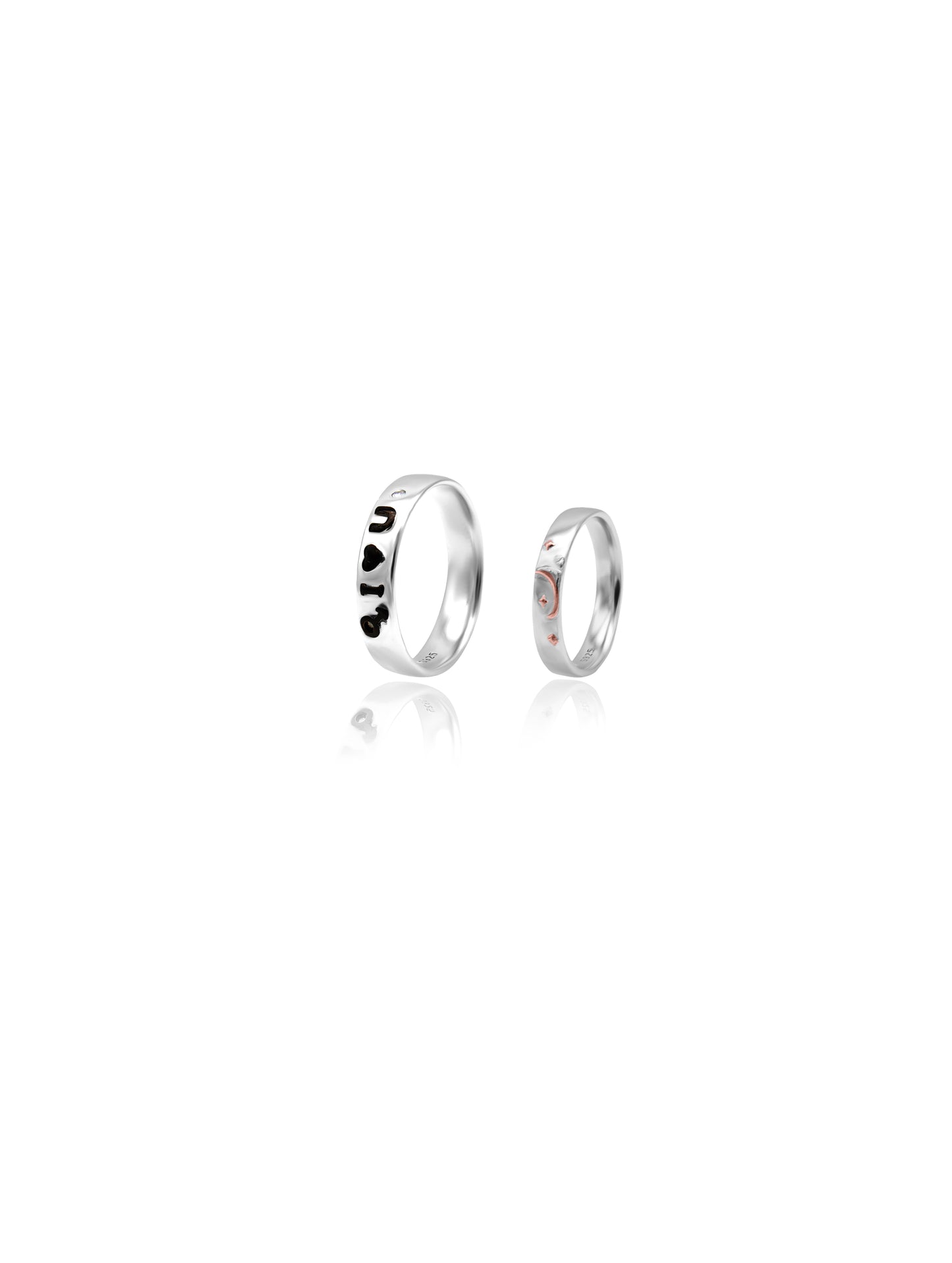 925 Silver LOVE Couple Ring