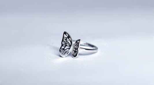 925 Butterfly Ring